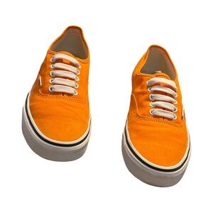 Vans Orange Canvas Low-Top Sneakers - Men's